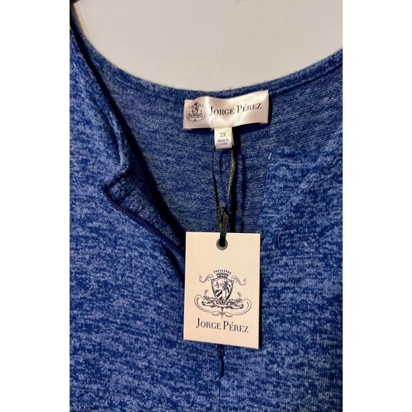 Jorge Perez Ladies Jumpsuit Blue Knot 3x - Picture 2 of 5